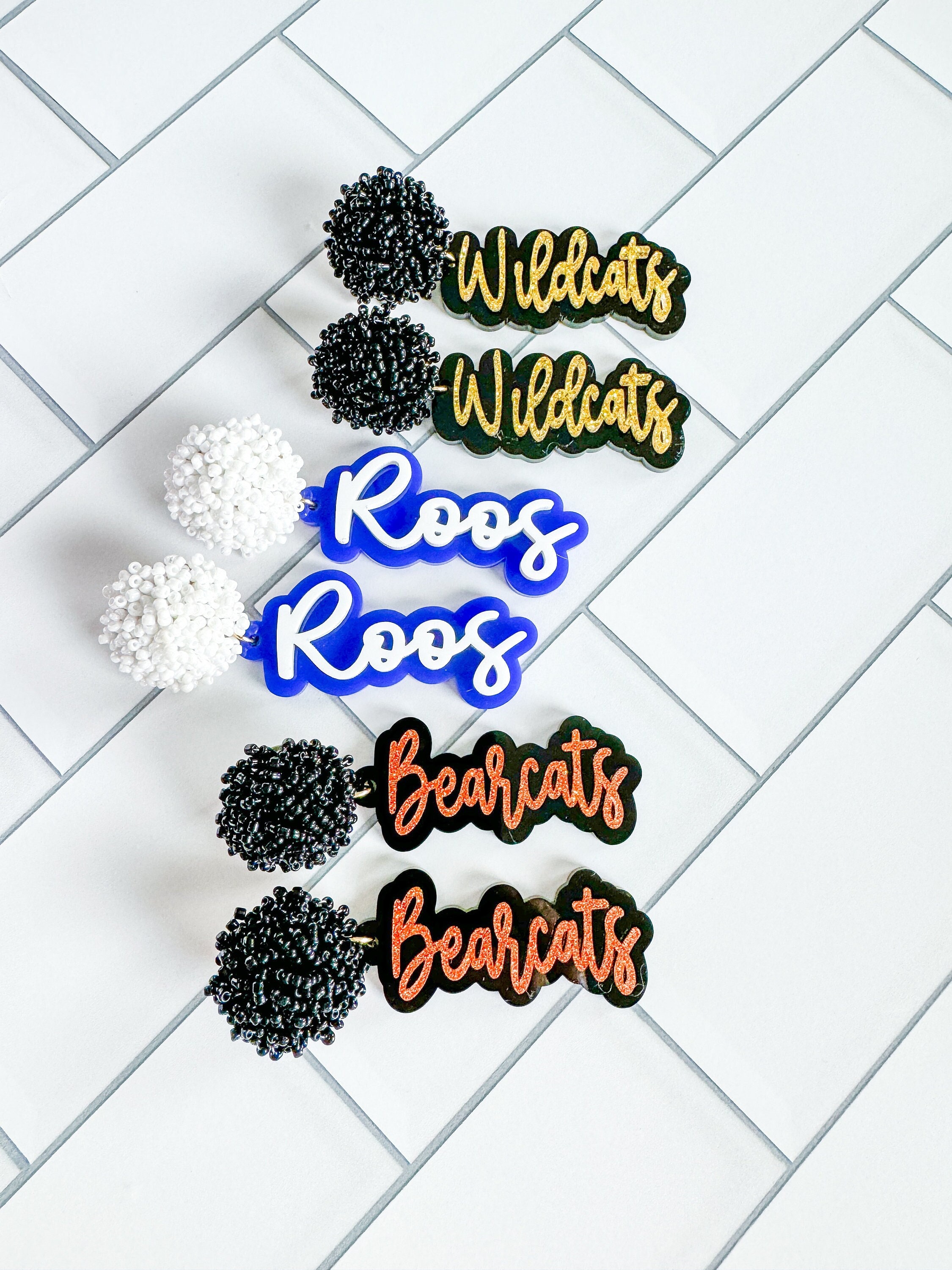 Game Day Earrings, Spirit Earrings, Team, Sports, Football Earrings, Cheer Team, Basketball