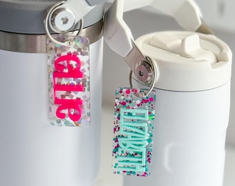 Personalisierte Acryl Wasser Flasche Charme, Tumbler Namensschild, Stanley Owala Wasser Flasche Namen Tags