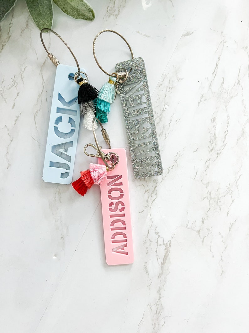 Backpack Tag Backpack Name Tag for Kids Personalized Bag Etsy