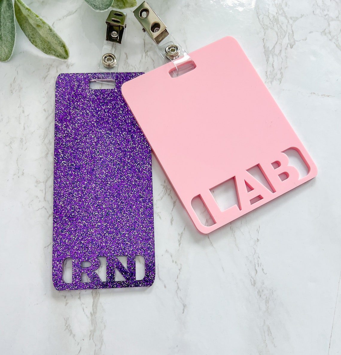 Oversized Custom Badge Buddy Work ID Badge Lab Badge Buddy Etsy