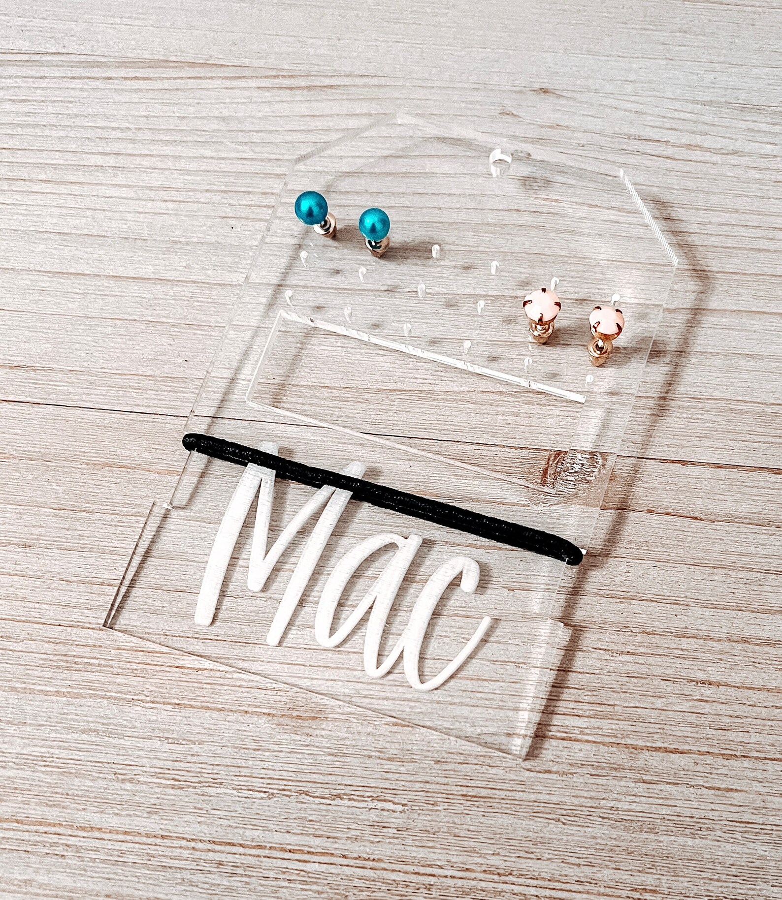 Earring Stand Travel Earring Holder Personalized Mini Etsy