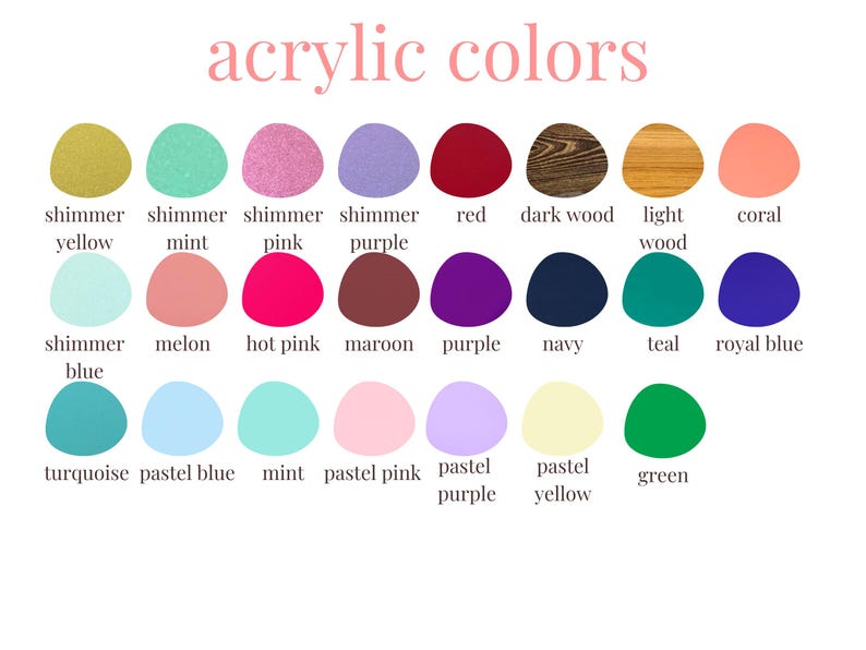 a collection of various acrylic paint colors, each with a different shade and hue, arranged in a grid format.