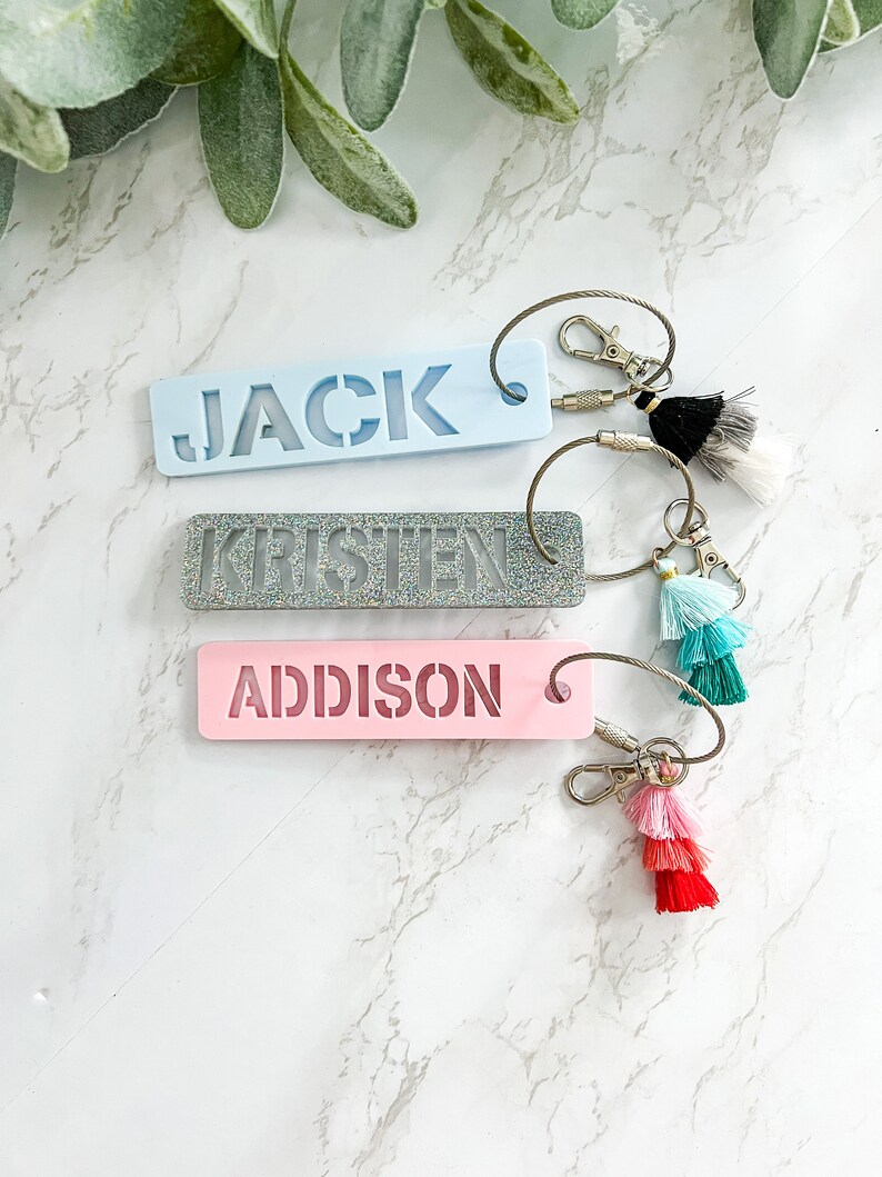 Backpack Tag Backpack Name Tag for Kids Personalized Bag Etsy