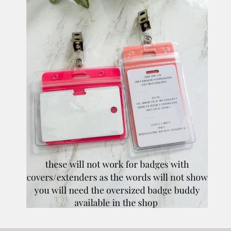 Badge Buddy for ID Card Work ID Badge Holder Lab Badge Etsy