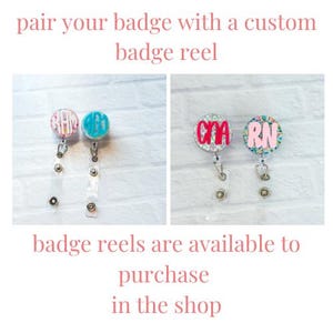 Custom Badge Buddy for ID Card, ID Badge Holder, Lab Badge Buddy, Marker Parker, Medical Badge, X-Ray Badge,Badge Holder for Nurse image 4