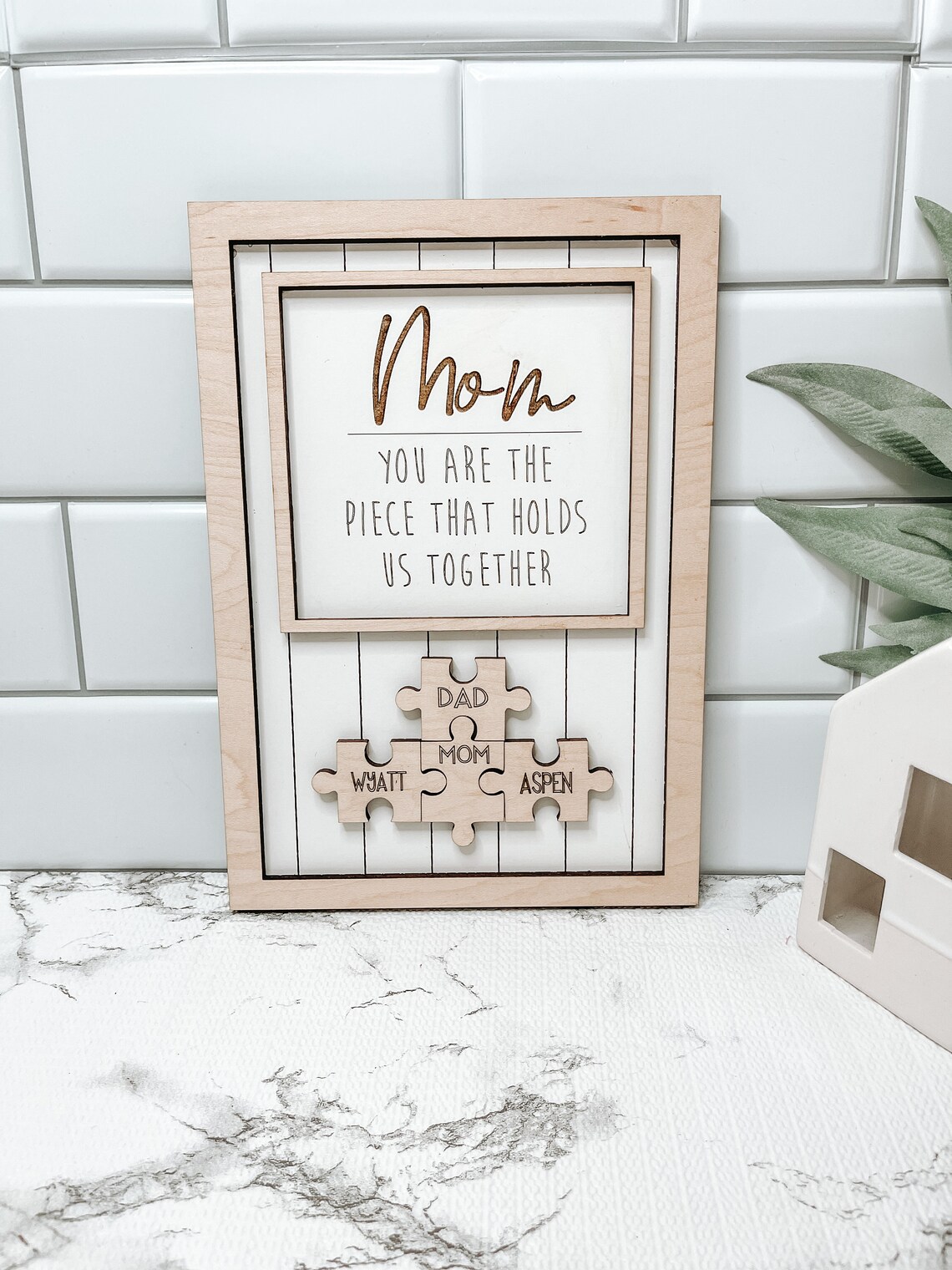 You Are the Piece That Holds Us Together Personalized Custom | Etsy