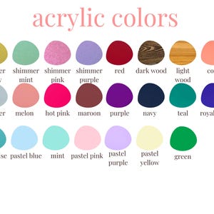 a color chart with different shades of different colors