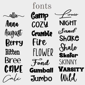 fonts