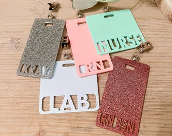 Badge Buddy, Work ID Badge Holder, Double Line Badge Buddy for ID Card,Lab Badge Buddy,Marker Parker, Medical Badge, X-Ray Badge, Badge Reel