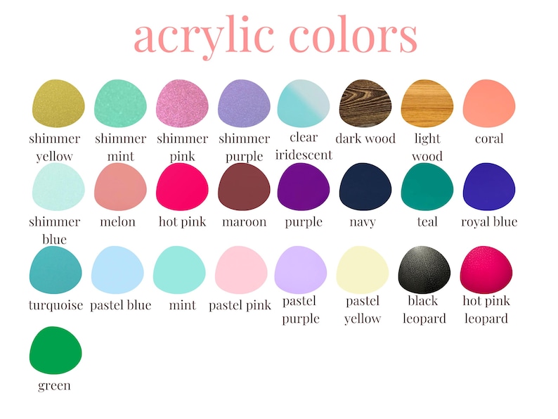 a collection of various acrylic paint colors, each with a different shade and hue, arranged in a grid format.