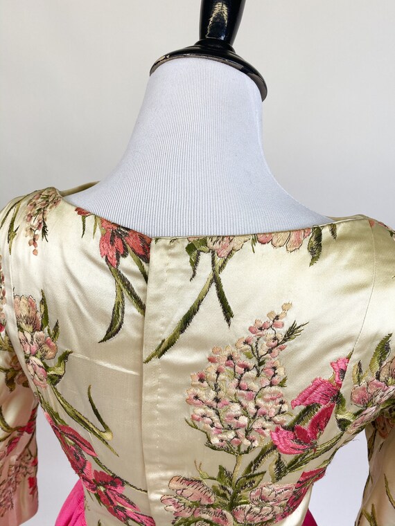 Rare! Vintage 1960s Designer Sarmi Embroidered Sa… - image 2