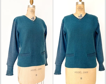 Small, 1920s 1930s V Neck Wool Sweater, Yellow, as is - S3 - Etsy