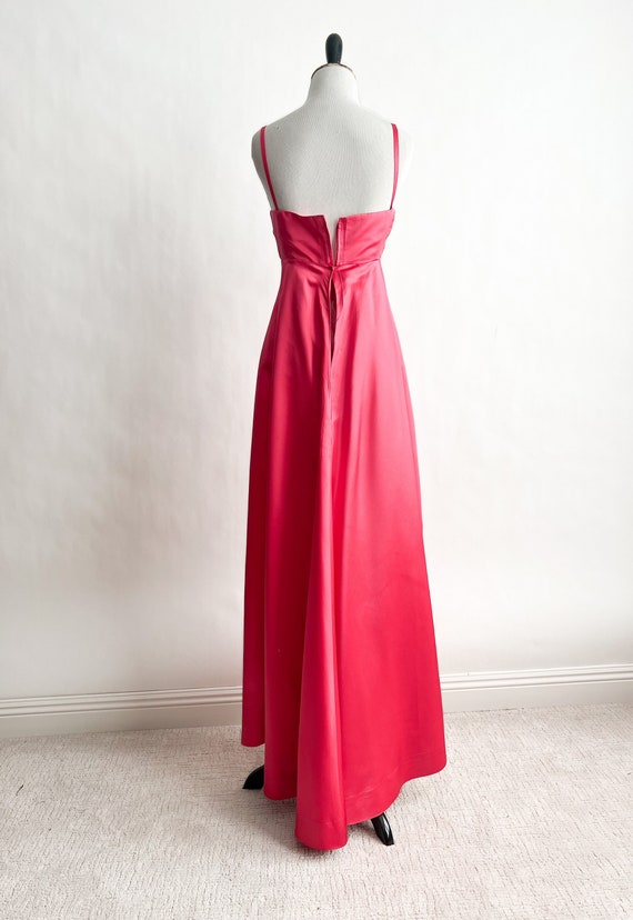 Glam! Vintage 1960s Lee Claire Shocking Pink Silk… - image 4