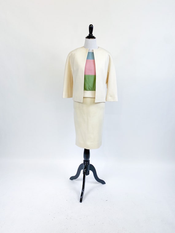 Color Block! Vintage 1960s 60s Lilli Ann Pastel W… - image 4