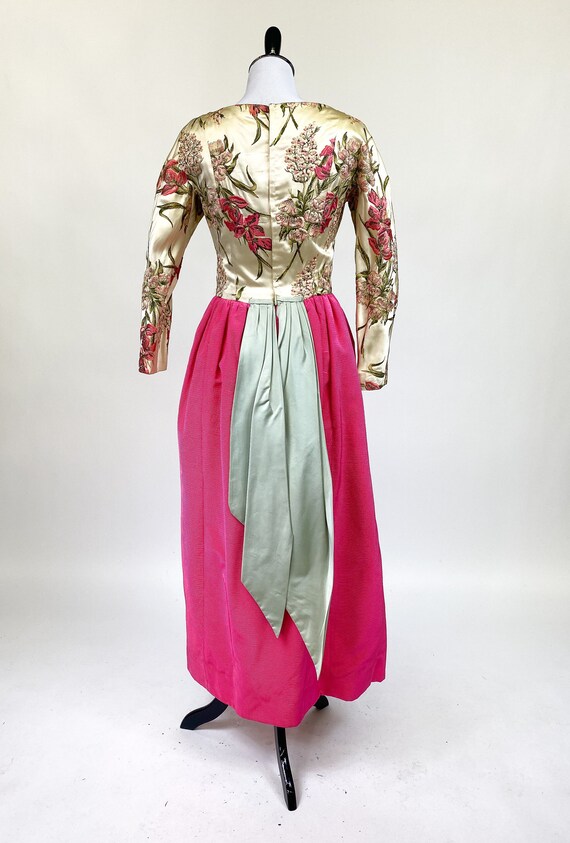 Rare! Vintage 1960s Designer Sarmi Embroidered Sa… - image 5