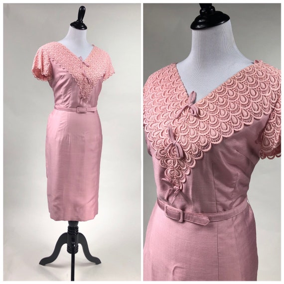 pink scalloped dress