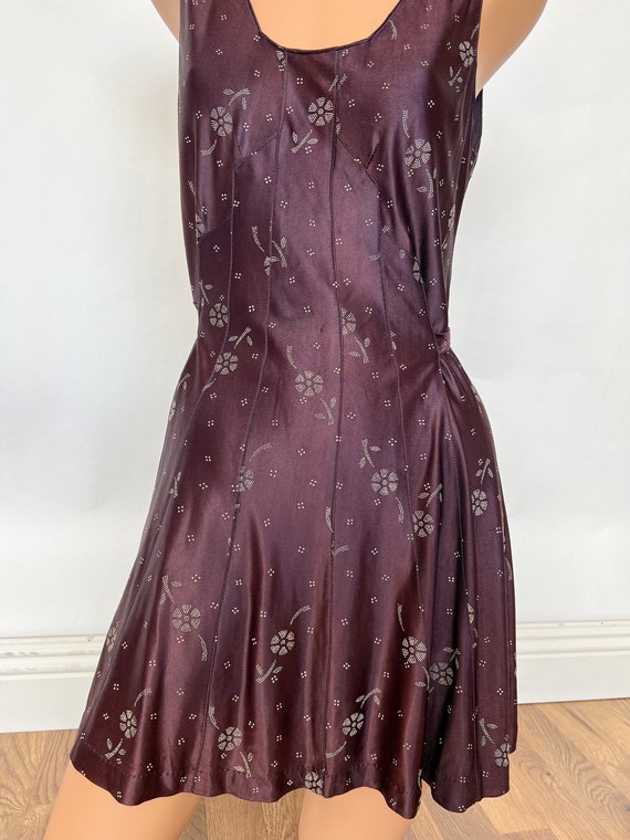 Fab! Vintage 1930s 30s Silky Floral Print Rayon P… - image 5