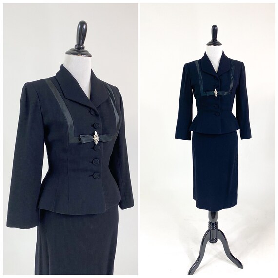 Chic! Vintage 1950s Hannah Troy Nip Waist Pencil S