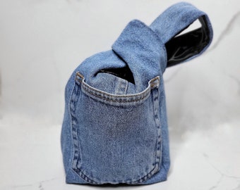 Denim Knot Bag