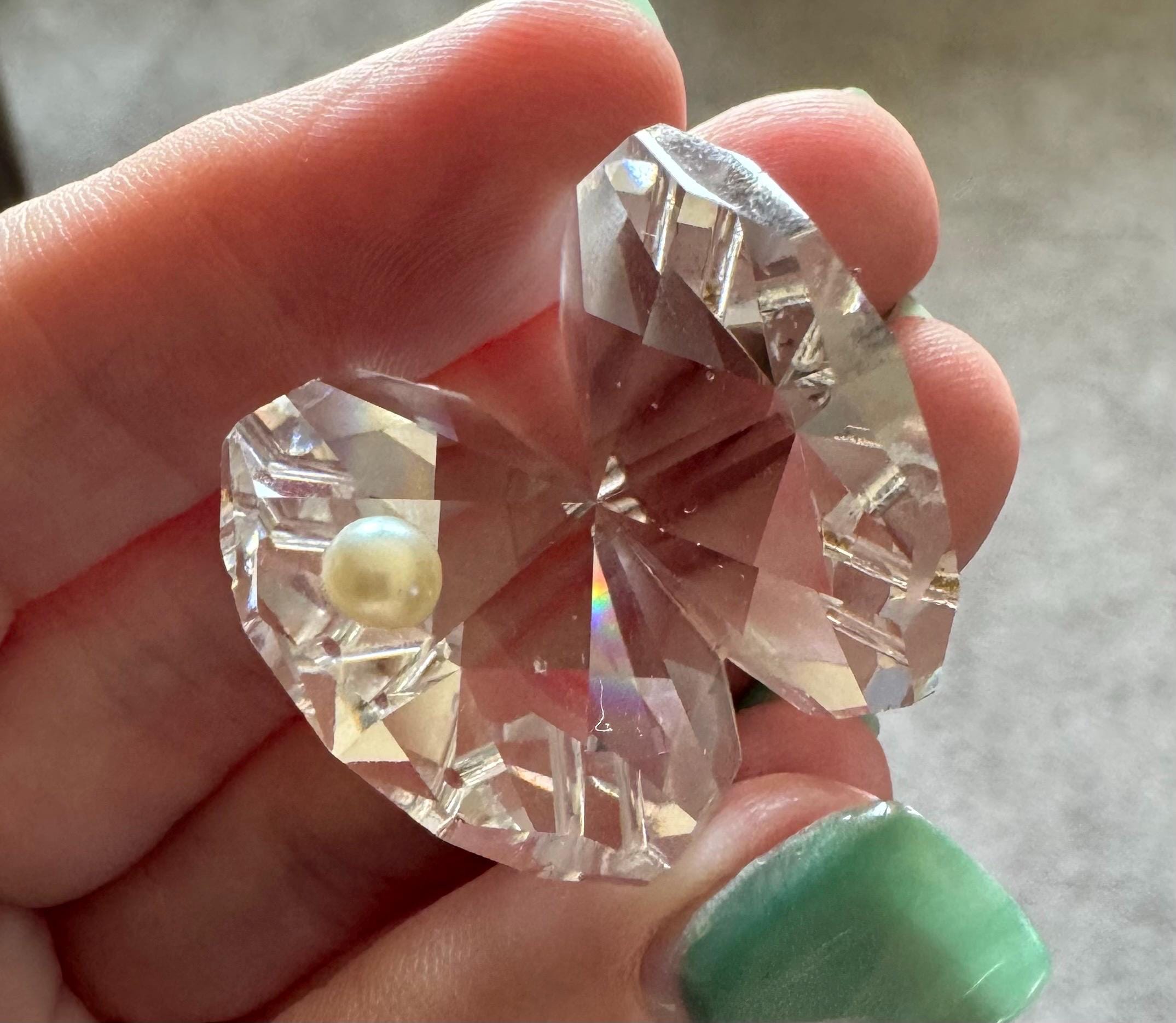 Swarovski Clam Shell With Pearl - Etsy