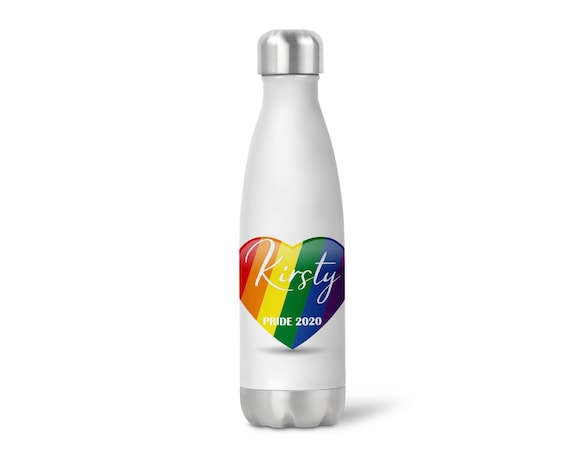 Gay Pride, Chilly Bottle, Personalised Insulated Water Bottle Stainless  Steel Vacuum Flask, Lesbian Gay, June 