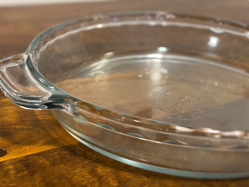 Your Design Etched Glass Pie Plate with Handles and Scalloped Etsy
