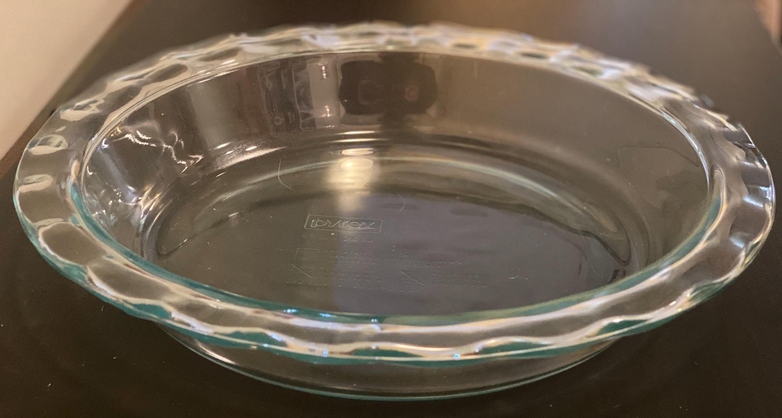 Your Design Etched Glass Pie Plate with Handles and Scalloped Etsy