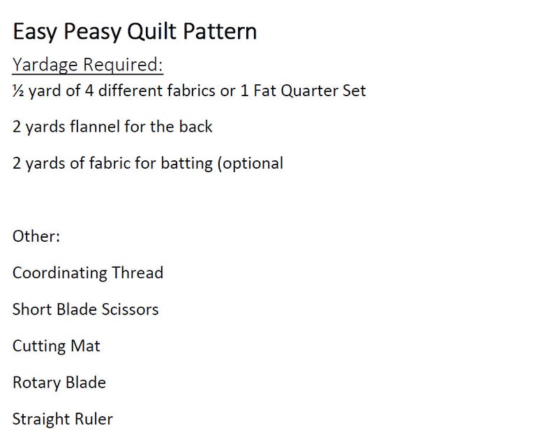 Easy Peasy Baby Rag Quilt Pattern, Baby Quilt Pattern, Kid Sewing Pattern, Easy Quilt Pattern image 9