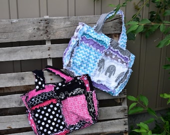 Diaper Bag Pattern, Expecting Mom Gift PDF Quilt Pattern | Tote Bag Pattern | Patchwork Bag with Pocket | Sewing Pattern Beginner Quilt  PDF