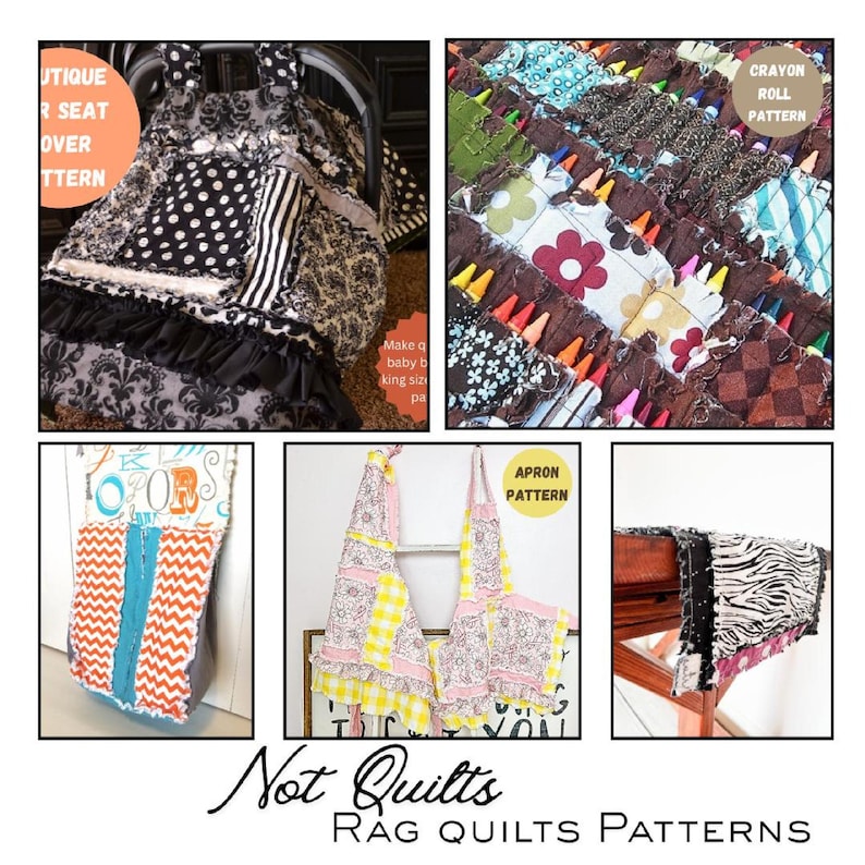 Instant Download Sewing Pattern 60+ Rag Quilt Patterns Bundle | Beginner Friendly PDF Sewing Patterns ...