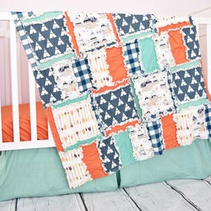 Baby Rag Quilt Pattern PDF | Easy Baby Boy Quilt, Girl Quilt, Beginner Flannel Kid Rag Quilt, Scrappy Quilt Pattern for Babies
