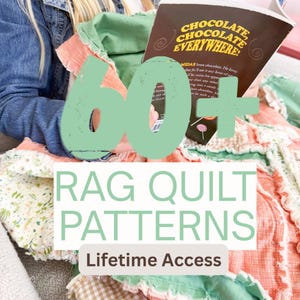Komplette Rag Quilt Musterbibliothek | 60+ Rag Quilt Muster-Bundle | Anfänger freundliches Quilt-Muster PDF | Sofort Download Schnittmuster