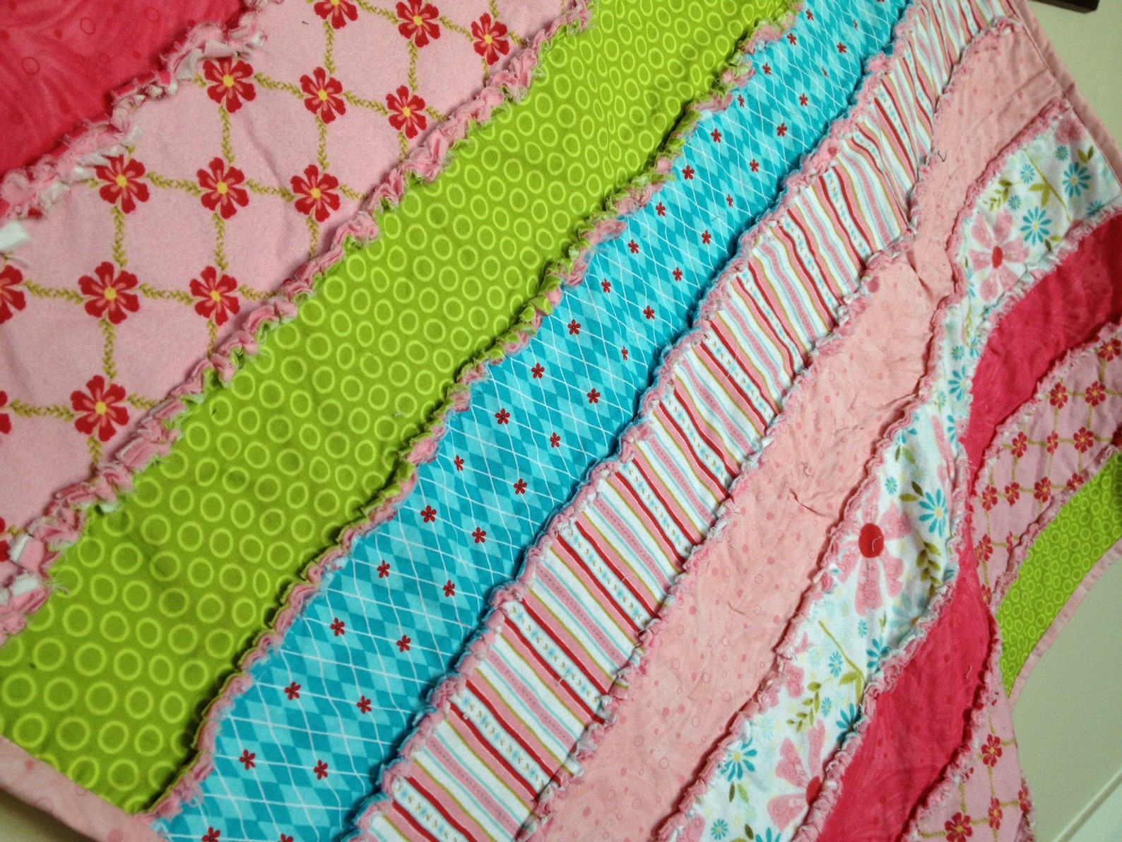 Easy Rag Quilt Pattern Strip Rag Quilting Birthday Gift PDF Etsy