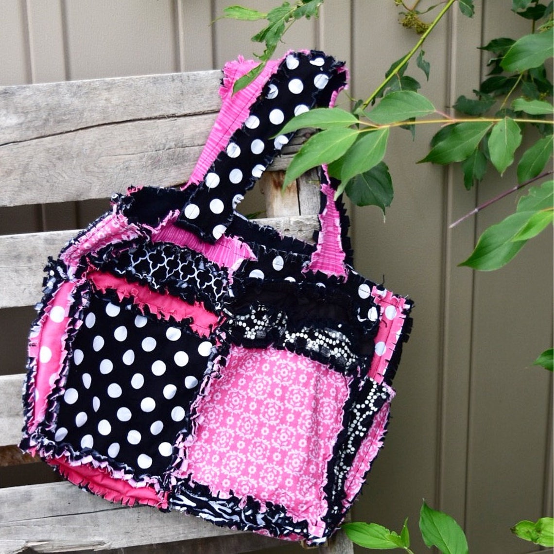 Rag Quilt Purse Pattern Diaper Bag Pattern PDF Rag Quilt Etsy