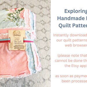 Easy Peasy Baby Rag Quilt Pattern, Baby Quilt Pattern, Kid Sewing Pattern, Easy Quilt Pattern image 6