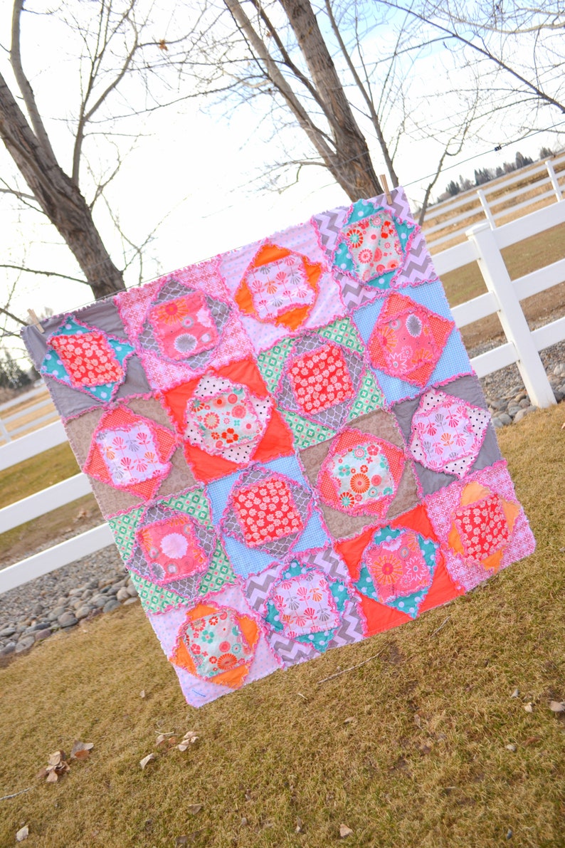 Square Dance Rag Quilt Pattern Baby Quilt Pattern Kid Etsy