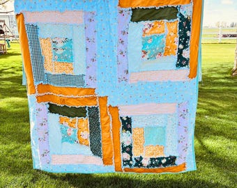 アンとアンディまたはトライアングルタイルアンティークキルト。1840