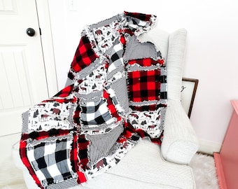 Beginner Rag Quilt Pattern: Easy Peasy DIY Tutorial (PDF Download) | Make any Size Quilt DIY Guide | Beginner Sewing Tutorials