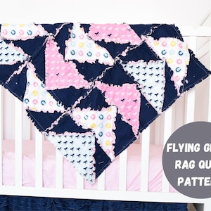 Flying Geese PDF Quilt Patterns, Easy to Make Homemade Quilts and Table Runner Ebook PDF Sewing Patterns | Creative Ragged Quilting Idea Sew