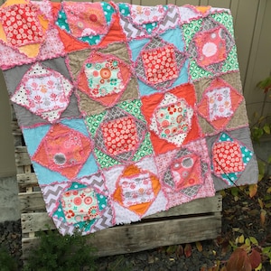 Economy Square Rag Quilt Pattern PDF, Easy Baby Quilt Patterns, Beginner Patchwork Tutorial, Sewing Quilt Design, Instant Download