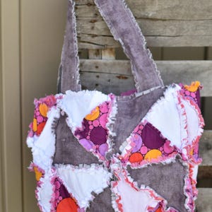 Pinwheel Quilt Bag Pattern | Beginner Tote PDF Rag Sewing Project
