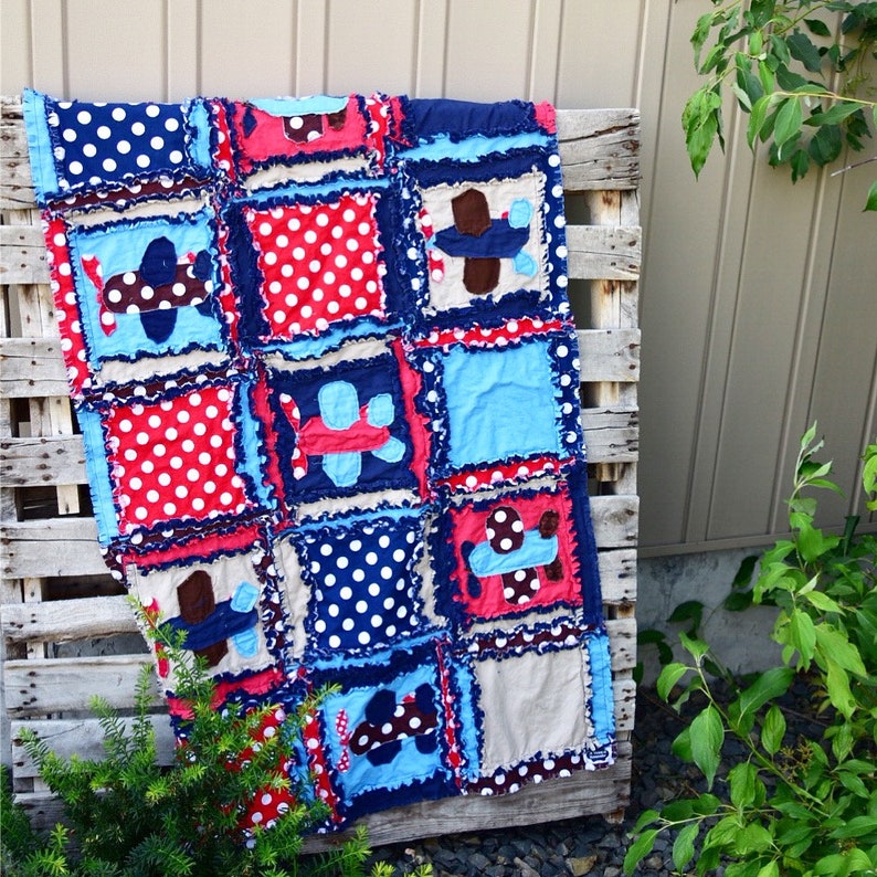 Airplane Applique Baby Quilt Patterns Patchwork Quilt Digital Etsy