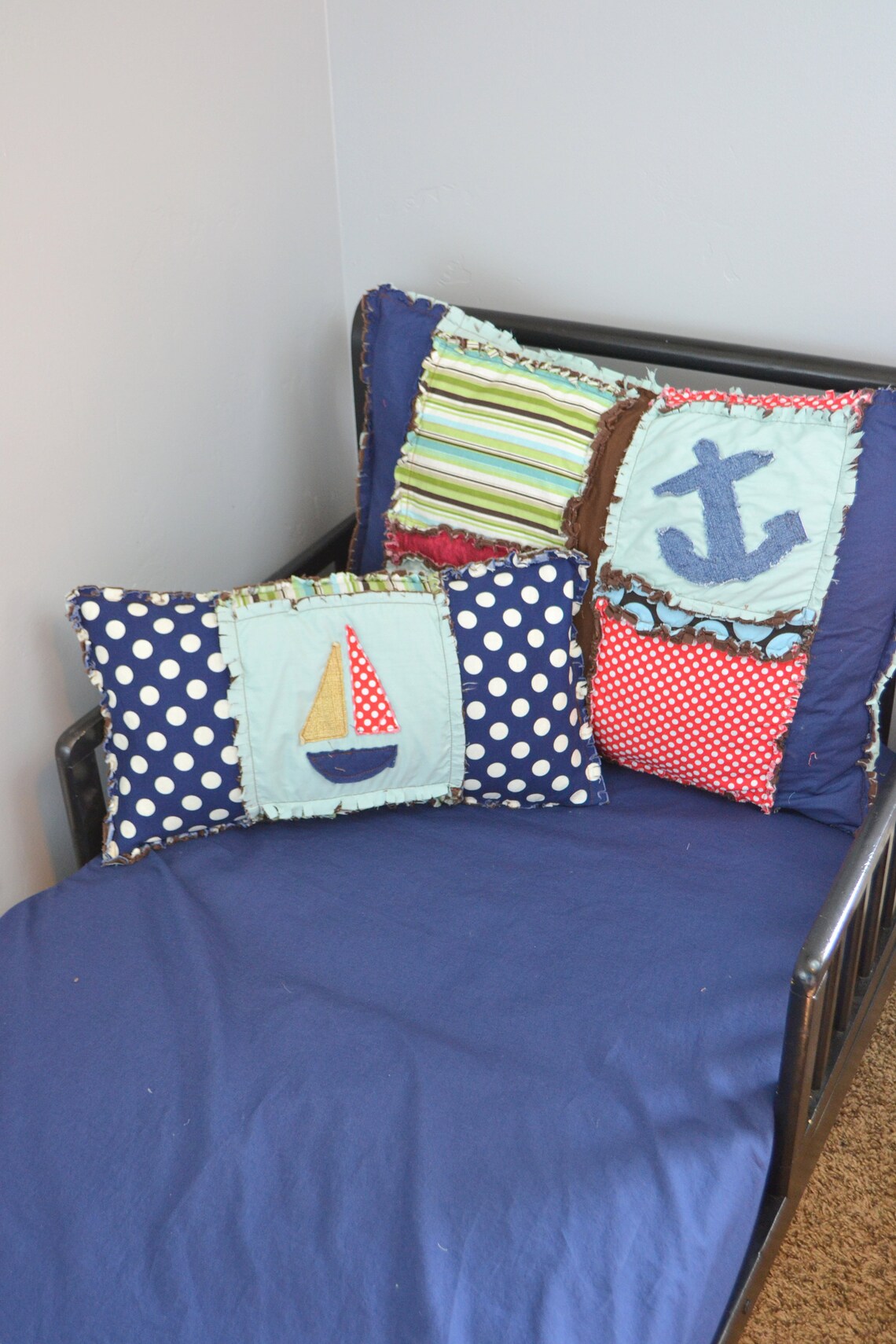 Rag Quilt Pillow Sham Sewing Pattern for Standard Size Pillow Etsy