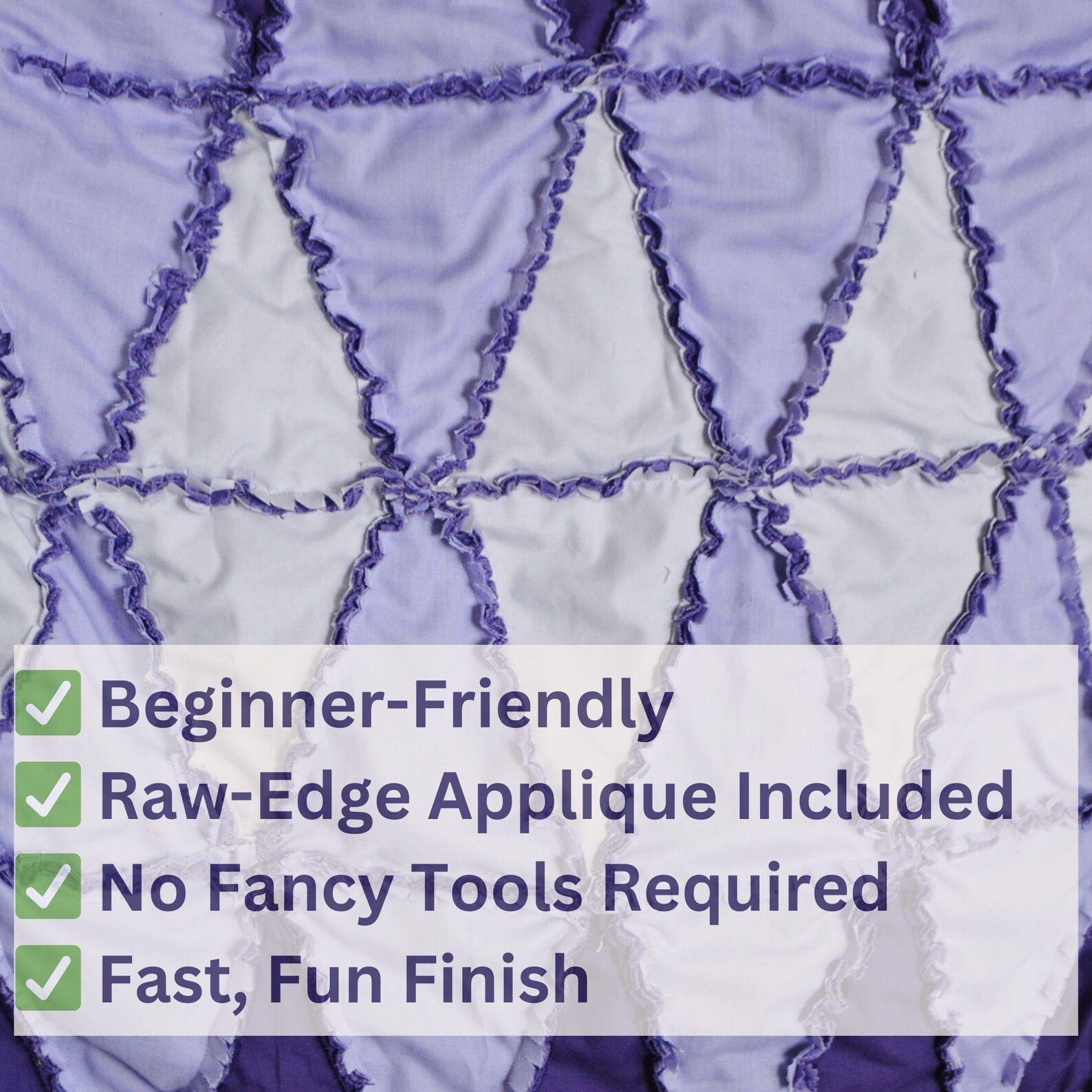 Modern Triangle Rag Quilt Pattern PDF | Baby Quilt Patterns, Easy DIY ...