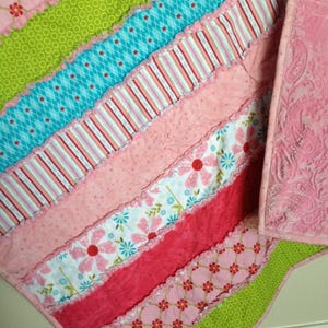 Strip Quilt Pattern, Modern Quilt Pattern, Rag Quilt Patterns PDF | Baby Rag Quilt Pattern PDF | Patchwork Easy Baby Quilt  for Girls & Boys