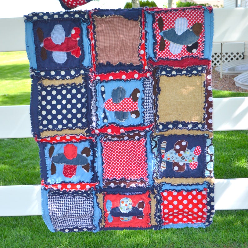 Airplane Applique Baby Quilt Patterns Patchwork Quilt Digital Etsy