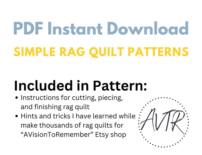 Flower Applique Rag Quilt Pattern PDF, Easy Quilt Pattern for Baby Rag Quilt and Toddler Girl Bedding image 2