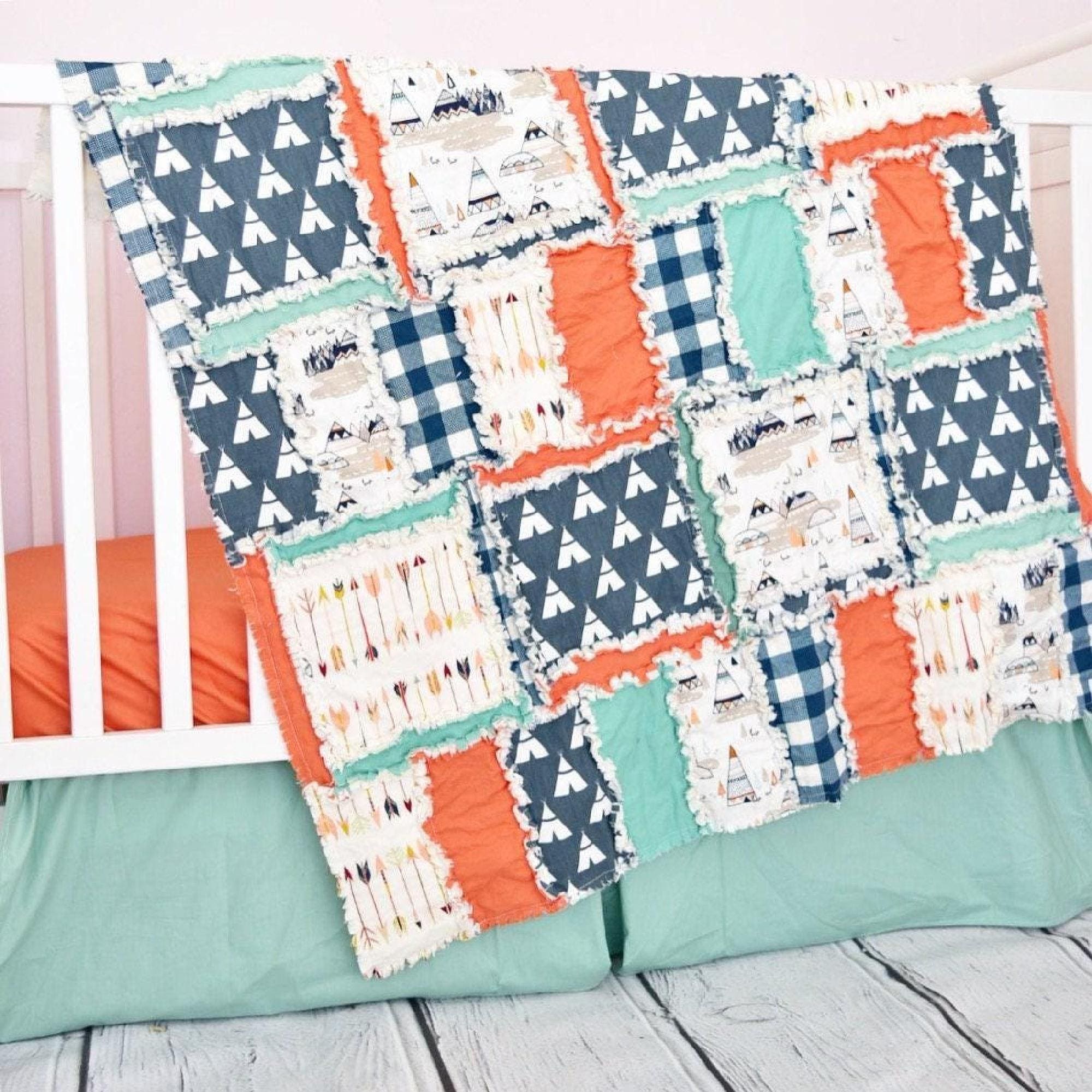 Free Rag Baby Quilt Pattern Easy Rag Quilt Pattern PDF | Baby Boy, Girl, Kid Flannel Quilt (35