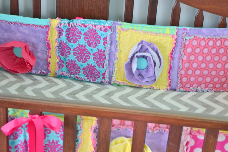 Crib Bumper Pattern PDF Rag Quilt Pattern Bumper Pad for Etsy