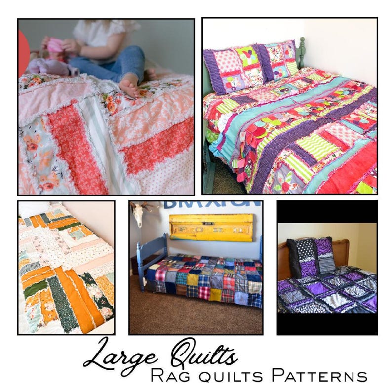 60+ Rag Quilt Patterns Bundle | Beginner Friendly PDF Sewing Patterns ...